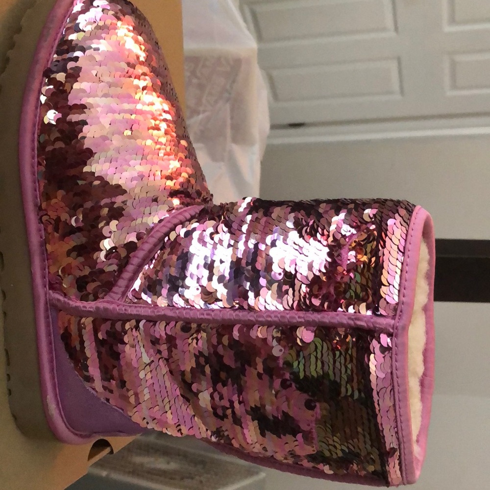 Glitter/ Sequins Ugg Boots Size 8